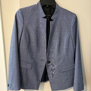 Banana Republic Stand Collar Blue Blazer Size 2